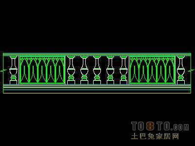 西式栏杆、现代式栏杆、铁艺栏杆图块60个