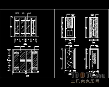 装饰门设计施工详图41个免费下载