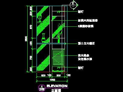 复式实例、实用本色场景cad详图素材2008090...
