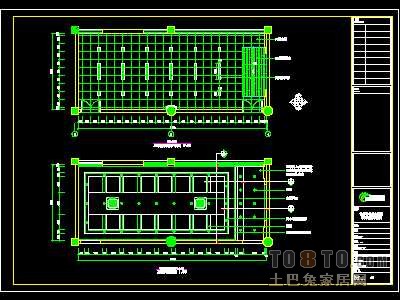 政府行政中心装修施工图纸、详图2套