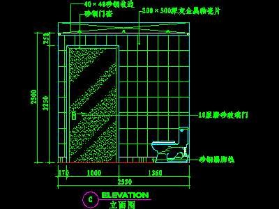卫生间实例cad详图素材28--CAD空间素材