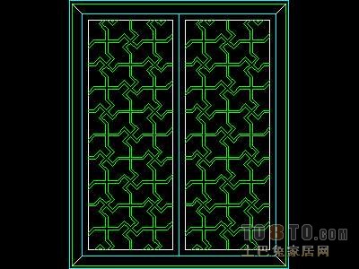 窗图块001-中式窗50个