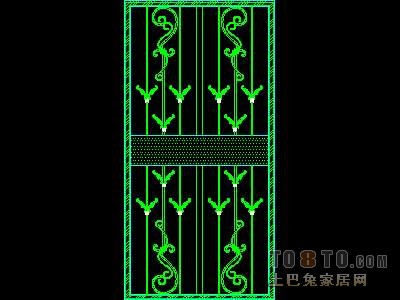 门图块004-铁艺门38个
