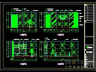 贸易公司、企业形象顾问公司装修施工图纸、详图各2套