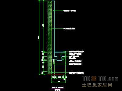 美容美发-接待台、工作台装修施工图纸、详图18套