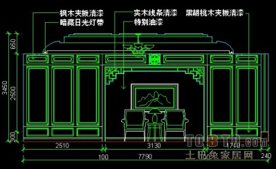 餐饮空间图纸素材001-餐厅包间详图（1）12套