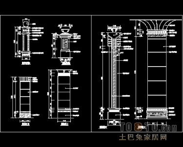 装饰柱施工详图12个免费下载