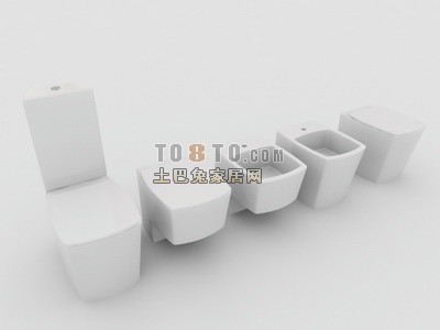 洁具13d模型下载