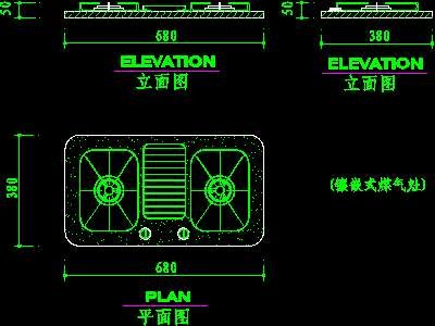 cad厨房水槽、厨具、器皿图块素材5--CAD空间...
