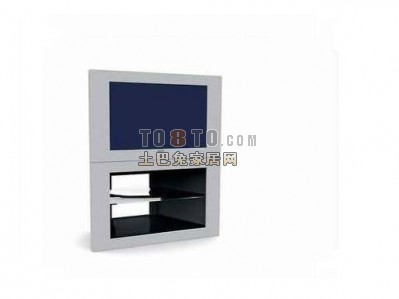 中式电视3d模型下载