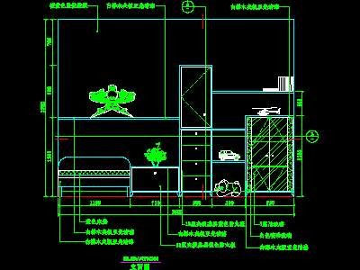 玩具柜CAD实例详图素材6--CAD空间素材