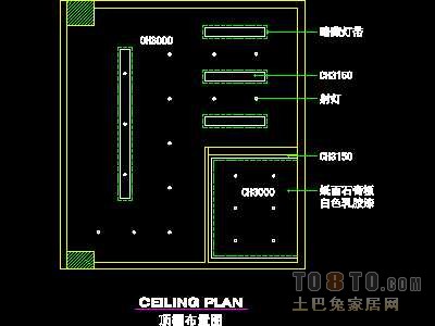 美容美发实套装修施工图纸、详图12套