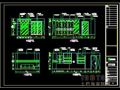 贸易公司、企业形象顾问公司装修施工图纸、详图各2套