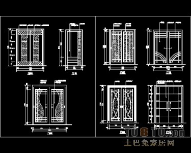 装饰门设计施工详图41个免费下载