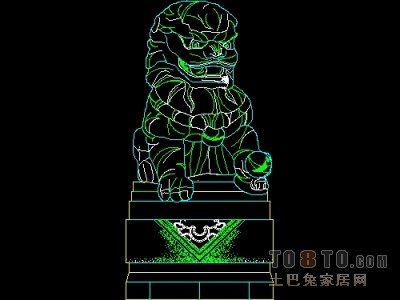 饰物陈设图纸素材006-雕塑12套
