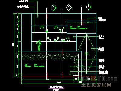 美容美发-接待台、工作台装修施工图纸、详图18套