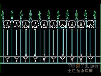 西式栏杆、现代式栏杆、铁艺栏杆图块60个