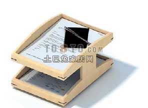 办公用品-文件夹-文件架46套3d模型下载