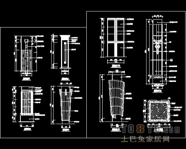 装饰柱施工详图12个免费下载