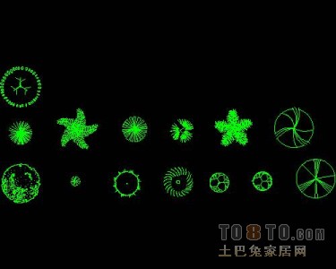 植物，树木图块素材6-10个