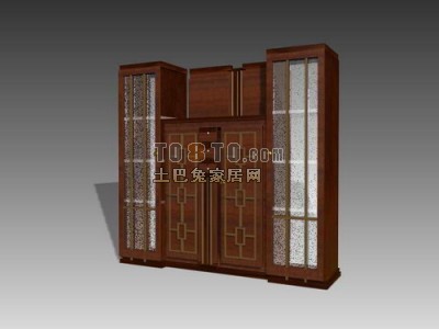 现代风格酒柜3d模型下载