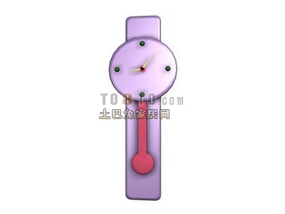 老式钟表33d模型下载