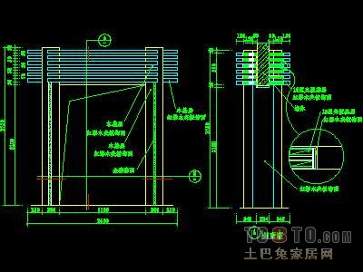 门图块007-单扇门详图、双扇门详图、木做门套32...