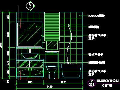 复式实例、实用本色场景cad详图素材2008090...
