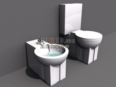 坐便器3d模型下载