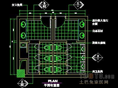 宾馆实套、公共卫生间详图详图