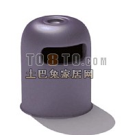 户外垃圾桶3d模型下载