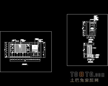 玄关，隔断装饰施工图下载28个下载
