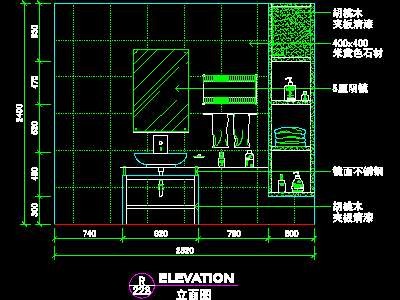 复式实例、实用本色场景cad详图素材2008090...