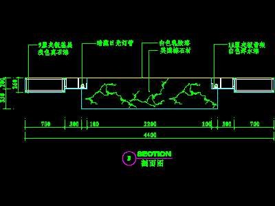 客厅装饰柜CAD详图素材59--CAD空间素材