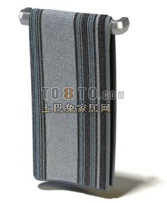 毛巾及毛巾架3d模型下载