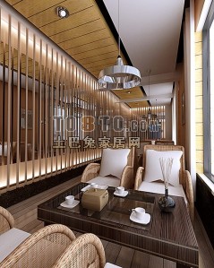 酒店餐厅3d模型下载