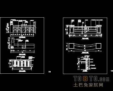 服务台，吧台施工图节点下载19个
