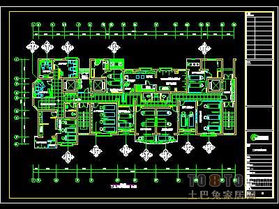 美体考究装修施工图纸、详图1套