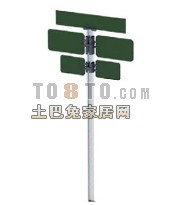 交通标示牌3d模型下载