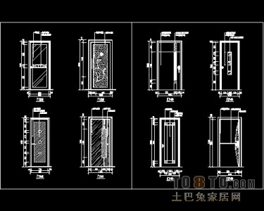 装饰门设计施工详图41个免费下载