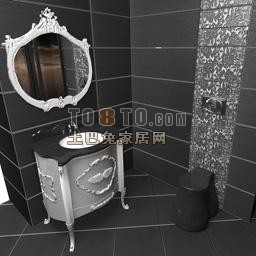 欧式卫生间3d模型下载