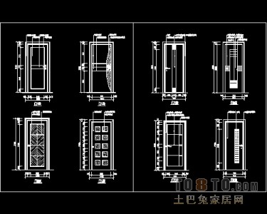 装饰门设计施工详图41个免费下载