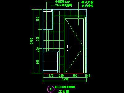 厨房实例CAD祥图32--CAD空间素材