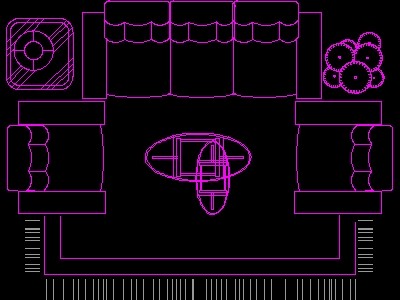 沙发平面图块cad家具图块素材20080918更新...