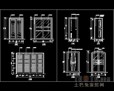 装饰门设计施工详图41个免费下载