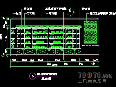 眼镜店、音像店、体育用品店实套装修施工图纸、详图1...