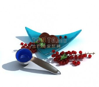 厨具-餐具-含材质贴图-免费5-5套3d模型下载