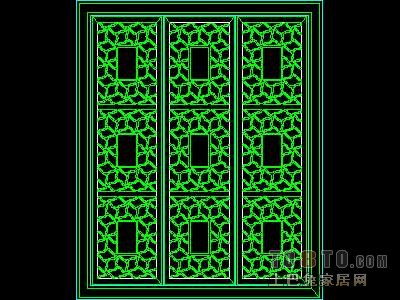 窗图块001-中式窗50个