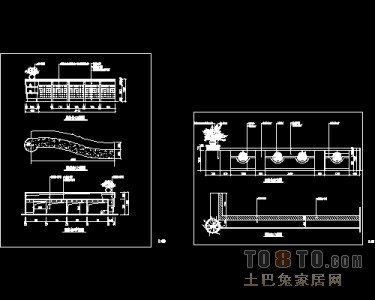 服务台，吧台施工图节点下载19个