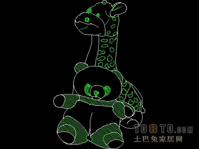 饰物陈设图纸素材002-玩具图块36套